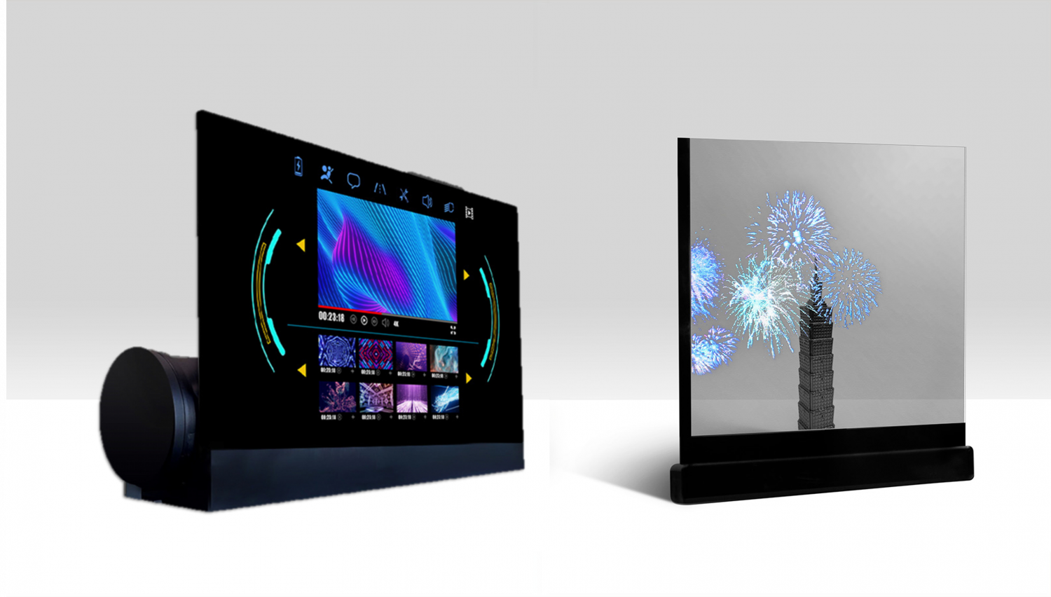 可卷式、折迭性、高透明